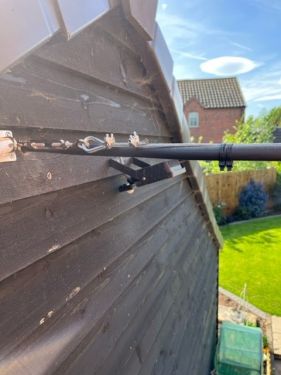 Click Here To Enlarge This Photo Of Electrical installation of the Rolec WallPod EV Homesmart electric vehicle charging unit